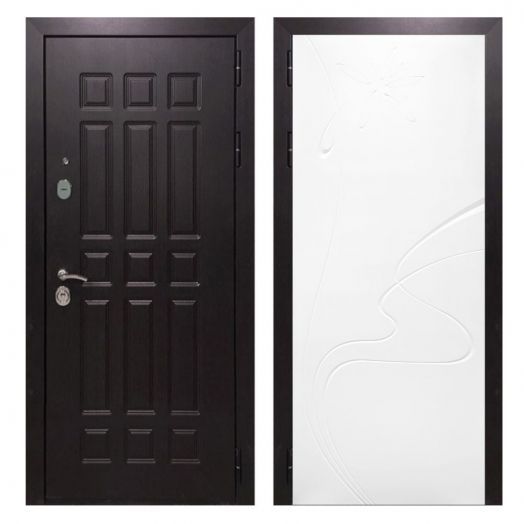 Дверь входная металлическая Армада H8 Венге ФЛ-258 Белый Софт