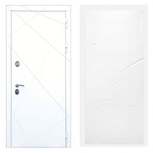 Дверь входная металлическая Армада H13 Белая шагрень ФЛ-258 Белый Софт