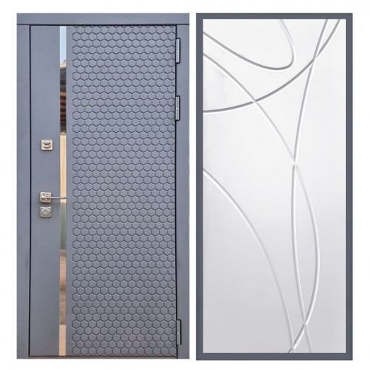 Дверь входная металлическая Армада H24 Силк Титан ФЛ-247 Белый Софт