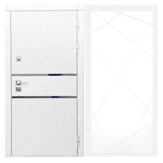 Дверь входная металлическая Армада H15 Белый Софт ФЛ-291 Белый Софт