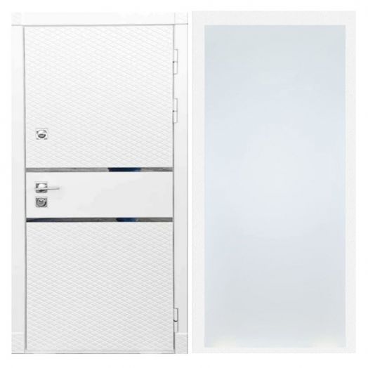 Дверь входная металлическая Армада H15 Белый Софт ФЛ-Гладкая Белый Софт