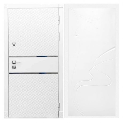 Дверь входная металлическая Армада H15 Белый Софт ФЛ-258 Белый Софт