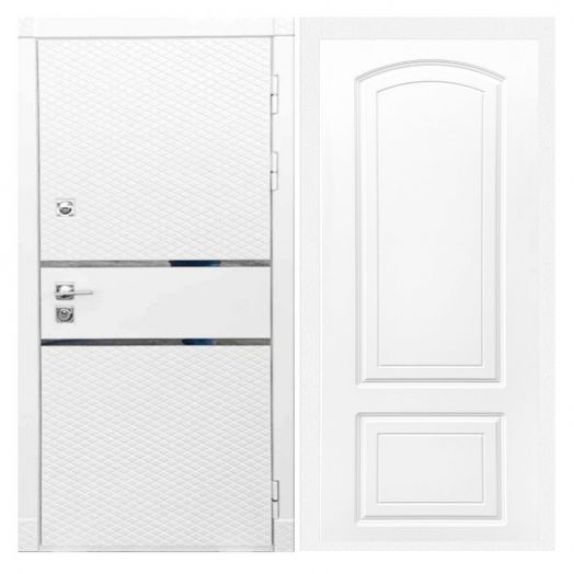 Дверь входная металлическая Армада H15 Белый Софт ФЛ-138 Белый Софт