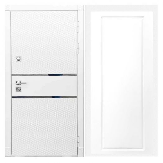 Дверь входная металлическая Армада H15 Белый Софт ФЛ-119 Белый Софт