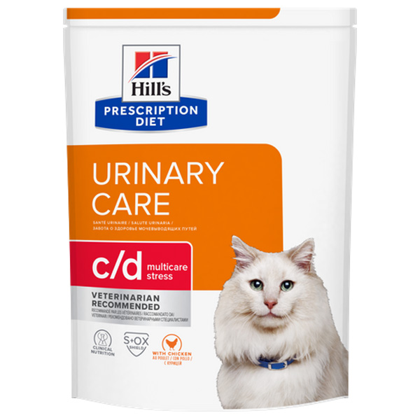Сухой корм для кошек Hill's Prescription Diet c/d Multicare профилактика МКБ при стрессе с курицей