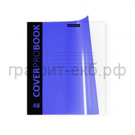 Тетрадь А5 48л.кл.ErichKrause CoverProBook Neon пластик ассорти 46935/46936/46937/46938