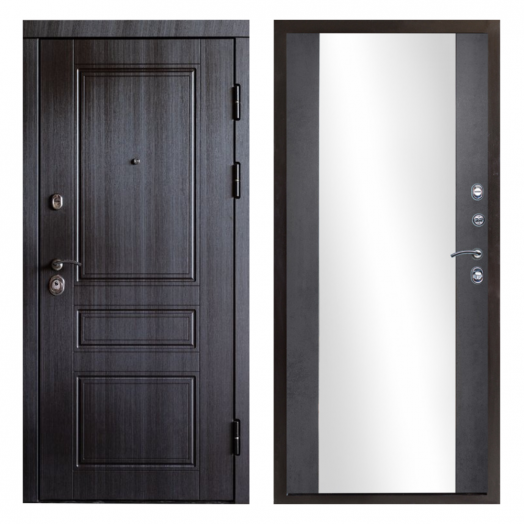 Входная Металлическая Дверь Термодор Termo-door (T.DOOR)  Орегон венге Зеркало бетон темный