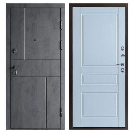 Входная Металлическая Дверь Термодор Termo-door (T.DOOR)  Вертикаль бетон Классика лиственница