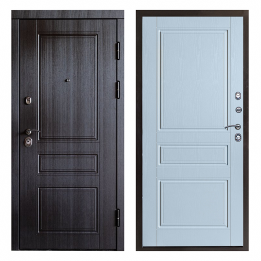 Входная Металлическая Дверь Термодор Termo-door (T.DOOR)  Орегон венге Классика Белое дерево