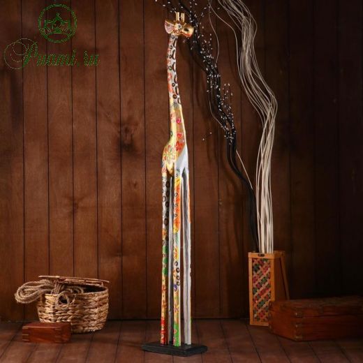 Сувенир "Жираф" дерево 120х20х12 см