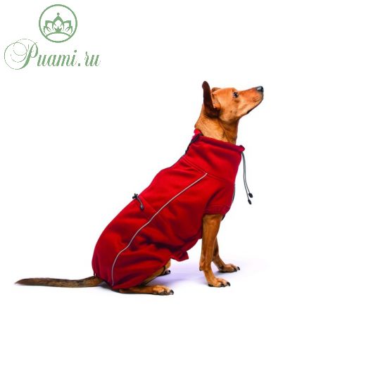Куртка флисовая Dog Gone Smart Olympia Softshell Puffy, р 20, красная