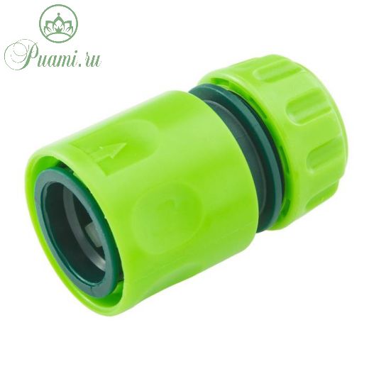 Коннектор, 1/2" (12 мм), быстросъёмное соединение, пластик