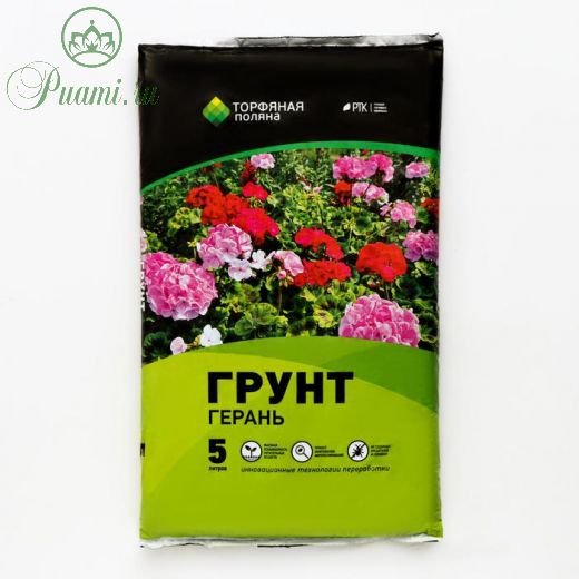 Грунт Для Герани "Торфяная поляна", 5 л