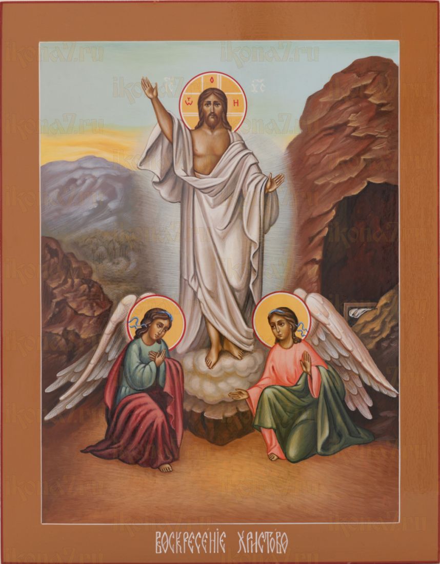 Воскресение Христово(рукописная икона)(22*28см)