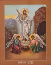 Воскресение Христово(рукописная икона)(22*28см)