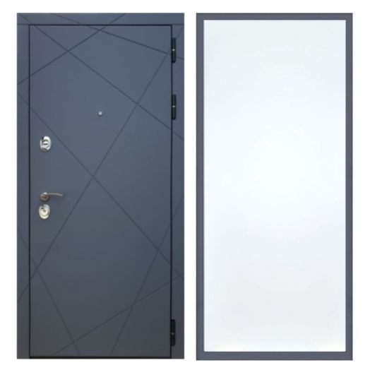 Дверь входная металлическая Армада H13 Силк Титан ФЛ-Гладкая Белый Софт