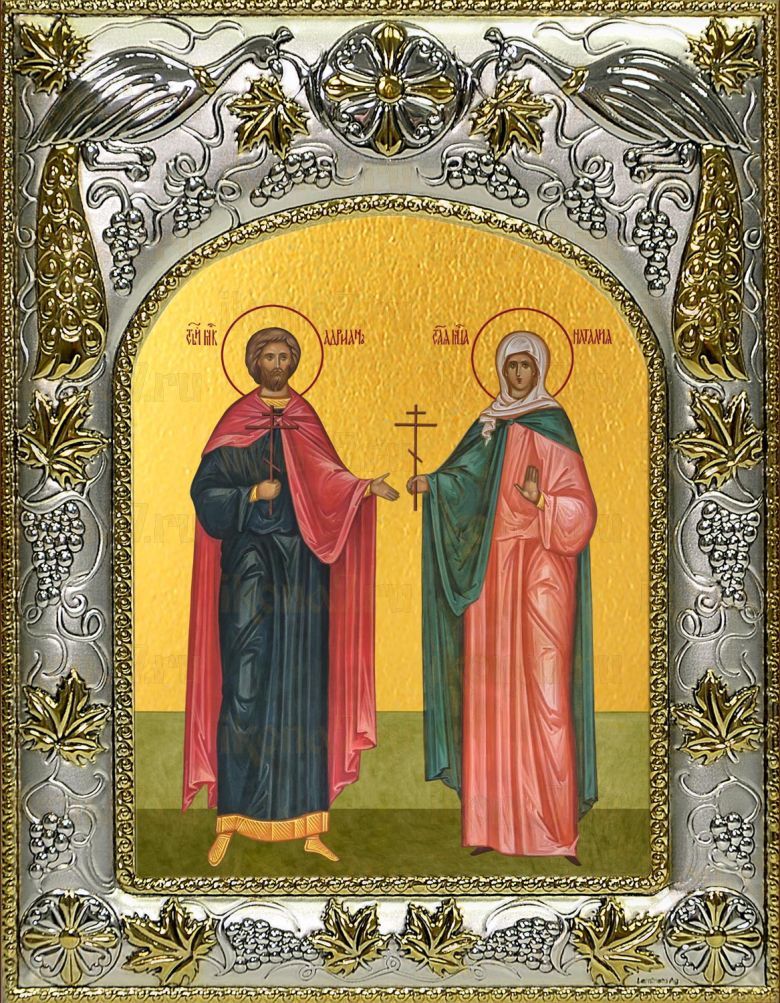 Икона Адриан и Наталия мученики (14х18)