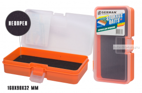 Коробка для приманок German Storage Baits NP 16 см / 9 см / 3,2 см / цвет: оранжевый