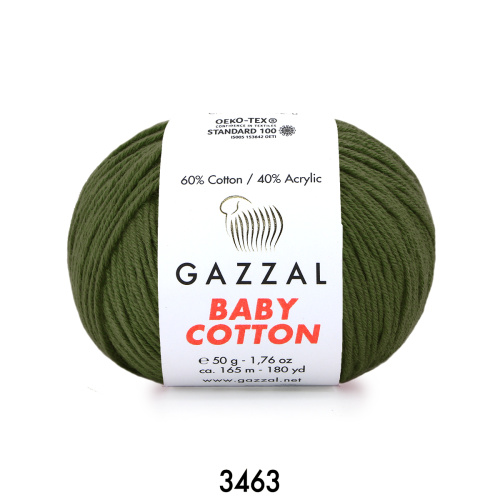 Baby cotton (Gazzal) 3463-хаки