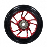 Колесо КМС 100х20 мм с алюминиевым диском, красный