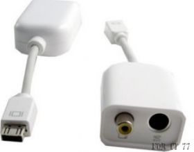 Apple Mini VGA to Video Adapter (Composite, S-Video)