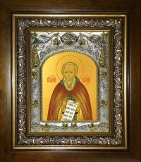 Икона Александр Свирский преподобный (14х18)