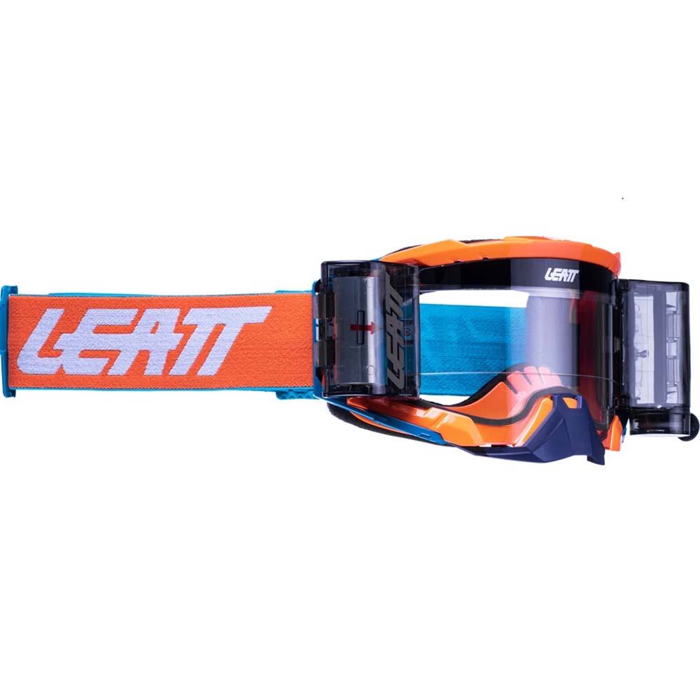 Leatt Velocity 5.5 Roll-Off V22 Neon Orange очки для мотокросса и эндуро