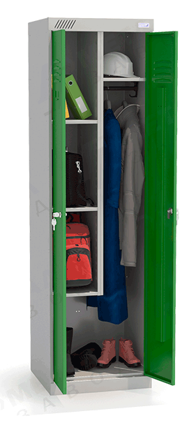 ШМУ 22-530 Шкаф универсальный с зелеными дверьми