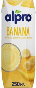 Напиток соевый ALPRO Банан обогащенный кальцием и витаминами, 250мл