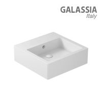 Раковина Galassia Plus Design без отверстий с переливом 48x48 6022SF схема 1