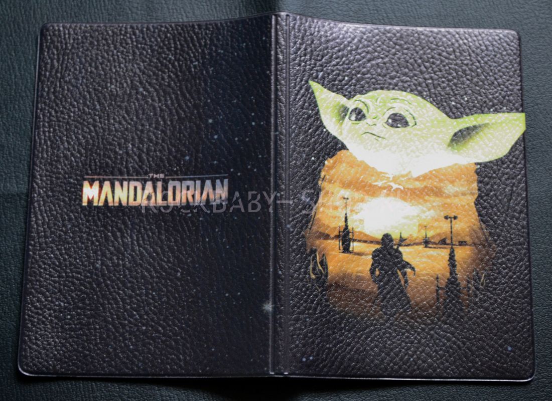 Обложка на паспорт Малыш Йода Mandalorian