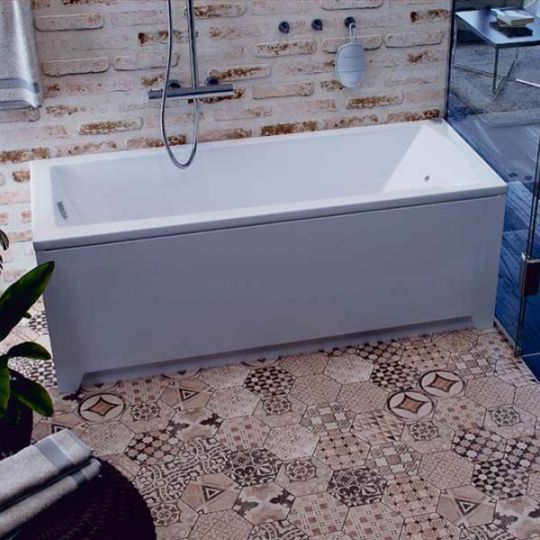 Акриловая пристенная ванна Акватек Либра NEW с экраном 170х70 ФОТО