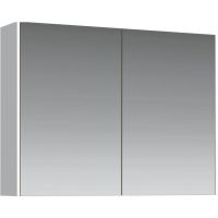 Шкаф-зеркало Aqwella Mobi двухдверный 80х60 схема 1