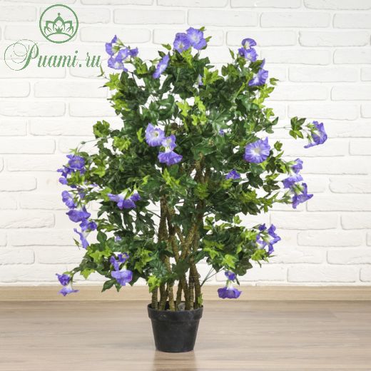 Дерево искусственное "Ипомея цветы голубые" 110 см