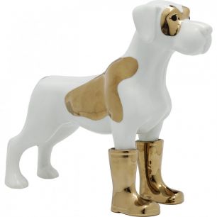 Статуэтка Dog in Boots, коллекция "Собака в сапогах" 10*19*21, Фарфор, Белый