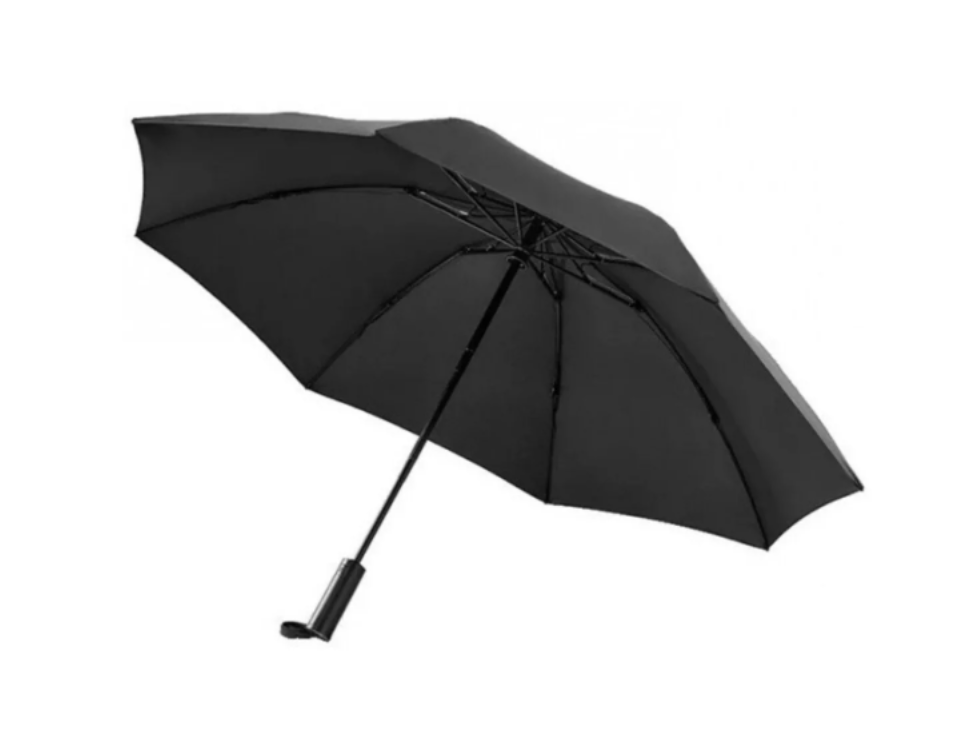 Зонт с светодиодным фонариком Xiaomi 90 Points  Automatic Umbrella With LED Flashlight (Черный)
