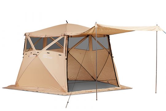 Кухня-шатер HIGASHI Chum Сamp Sand II тент для пикника песочного цвета 330x330x210