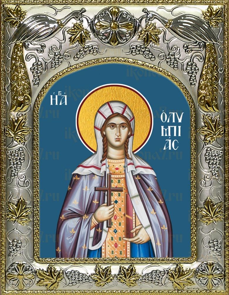 Икона Олимпиада Константинопольская диаконисса (14х18)