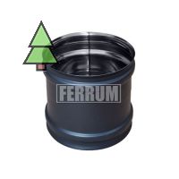 Адаптер ММ Ferrum 0.8 мм; Эмаль черная 600°; Диаметр: 115-150 мм
