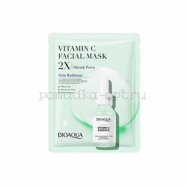 Маска для лица с витамином С Bioaqua Vitamin C Facial Mask