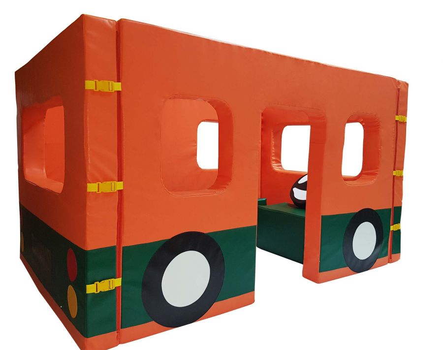 Мягко-модульный игровой комплект Веселый автобус