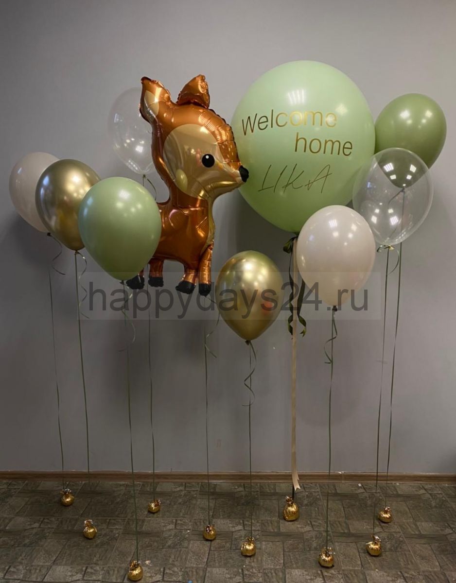 Сет из  воздушных шаров "Welcome Home"