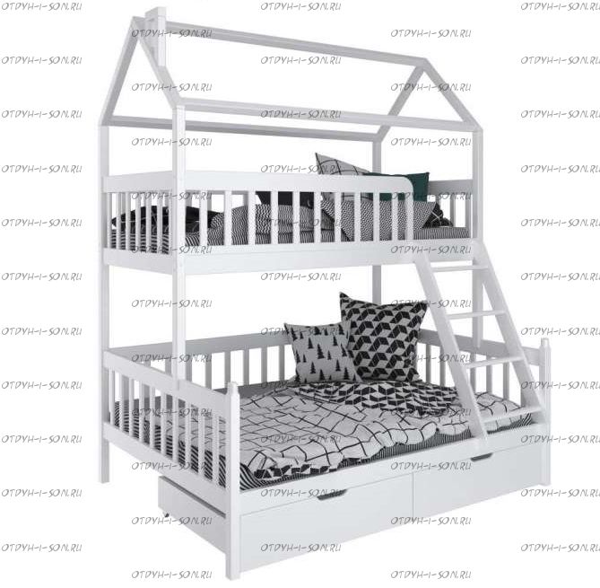 Кровать двухъярусная Домик Standard №8А