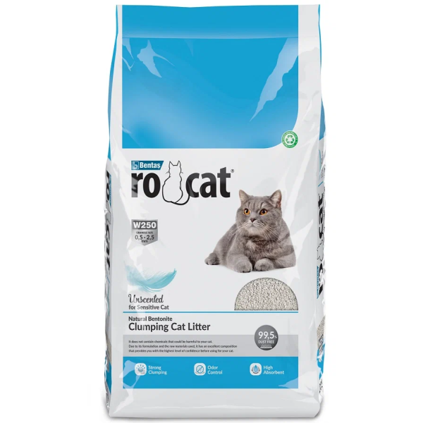 Наполнитель Ro Cat комкующийся натуральный без пыли 4.25 кг