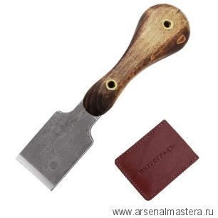 Нож шорный для кожи ПЕТРОГРАДЪ модель 1 односторонняя заточка прямая РК М00016986