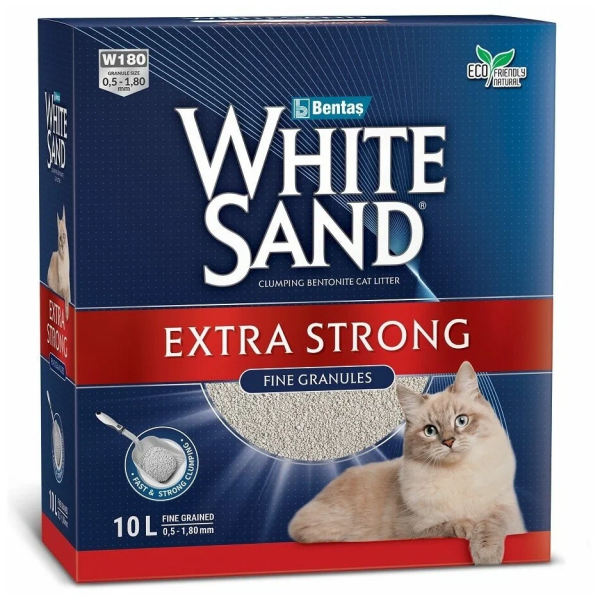 Наполнитель комкующийся White Sand Экстра без запаха 8.5 кг