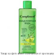 COMPLIMENT Green only Мицеллярная вода для лица,глаз/губ очищение и матиров.Лайм и Мята 400мл, шт
