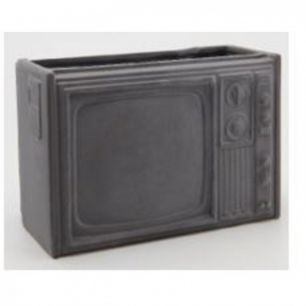 Ваза Television, коллекция "Телевизор" 22*15*13, Доломит, Черный