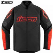 Куртка Icon Hooligan CE, Чёрно-красная