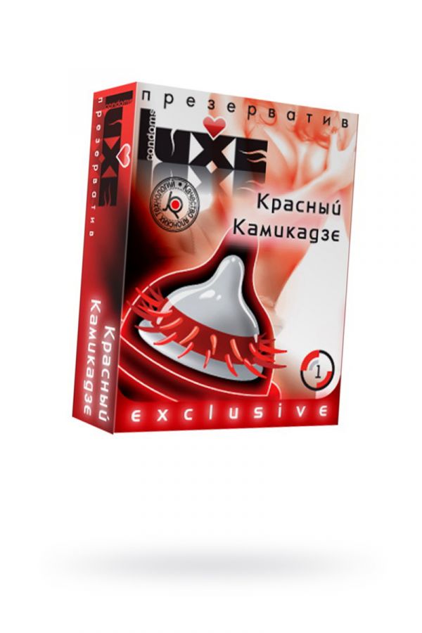 Презерватив LUXE, EXCLUSIVE, «Красный камикадзе», 18 см, 5,2 см, 1 шт.